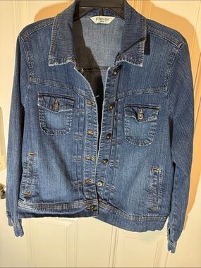 St. John's Bay Blue Denim Button-Front Jacket
